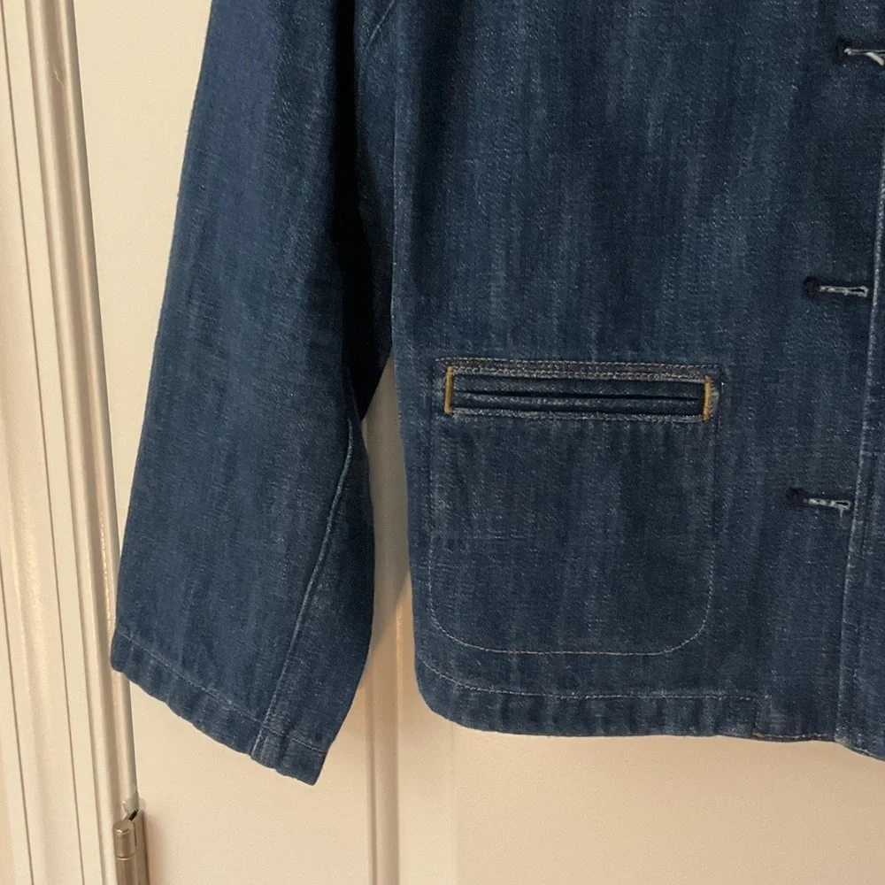 J.Crew Dark Blue Blazer with Brass Accents - Picture 4 of 6